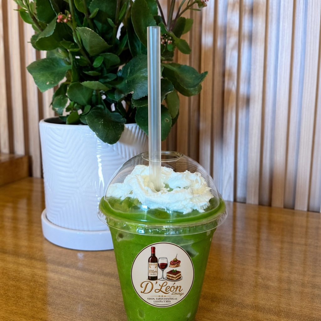 Smoothie Popeye verde con crema